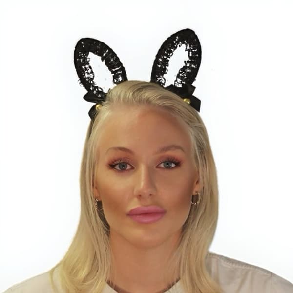Pupun korvat pitsillä pukeutumiseen flirttailevaan tiararoolipeliin halloween-jingle-juhliin
