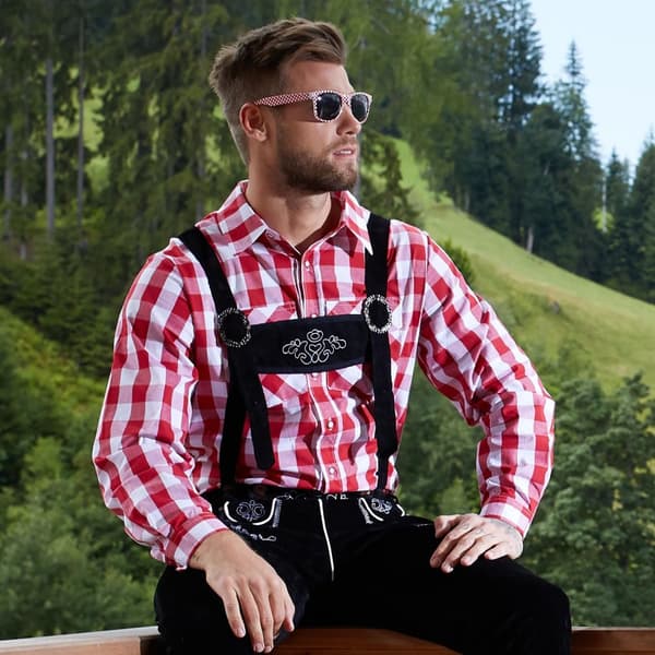 Party-solglasögon - röd/vit, Uppsättning av 10