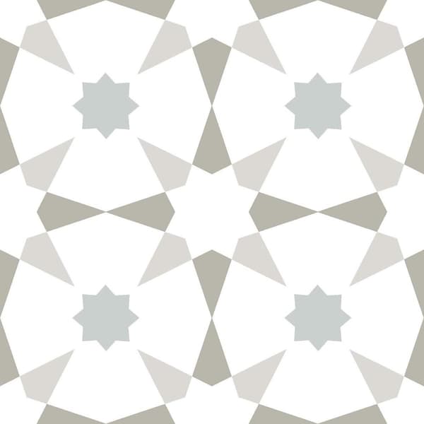 Fine Decor Floorpops Stellar Floor Tiles (Pack of 10) Grey/White One Size