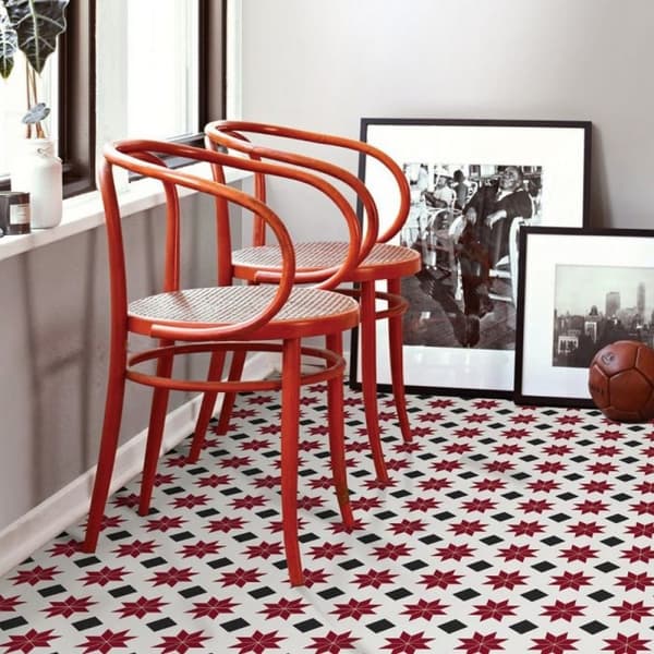 Fine Decor Floorpops-gulvfliser (pakke med 10 stk.)