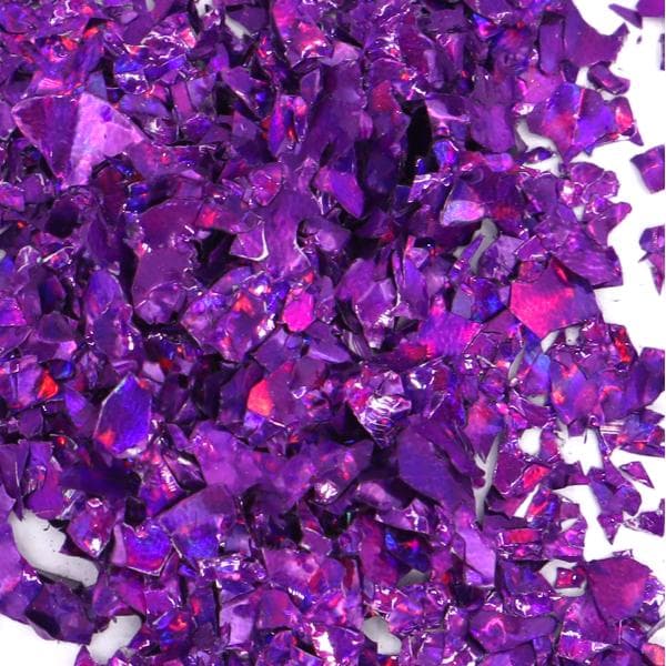Nail Glitter - Flakes / Mylar - Lilla - 8ml - Glitter