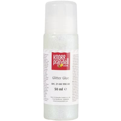 Glitterlim Stor Tub 50 ml - Glitter White