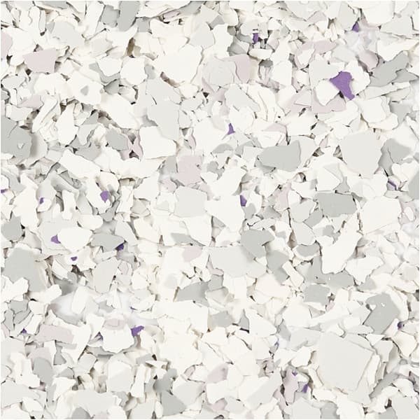 Terrazzo flakes - Ljusgrå - 90g