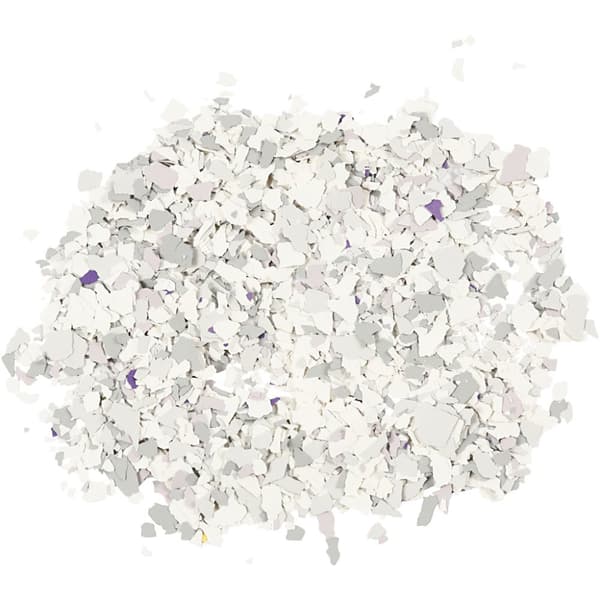 Terrazzo flakes - Ljusgrå - 90g