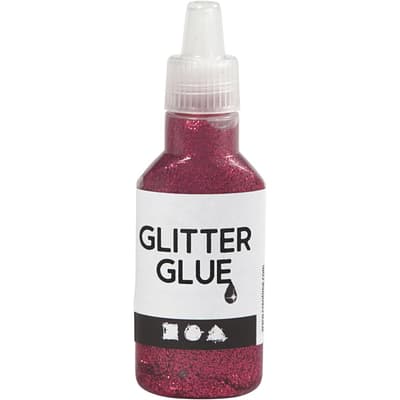 Glitterlim 25 ml - Rosa