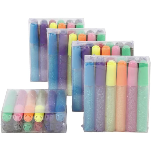 Storpack Glitterlim 60 st - 12 Mixade färger