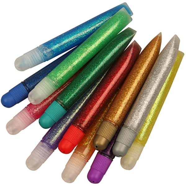 Storpack Glitterlim 60 st - 12 Mixade färger