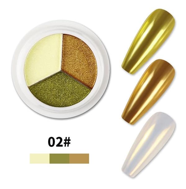 Magic Mirror Solid Nail Glitter Powder - Pigmentti - Kynsikoristeet