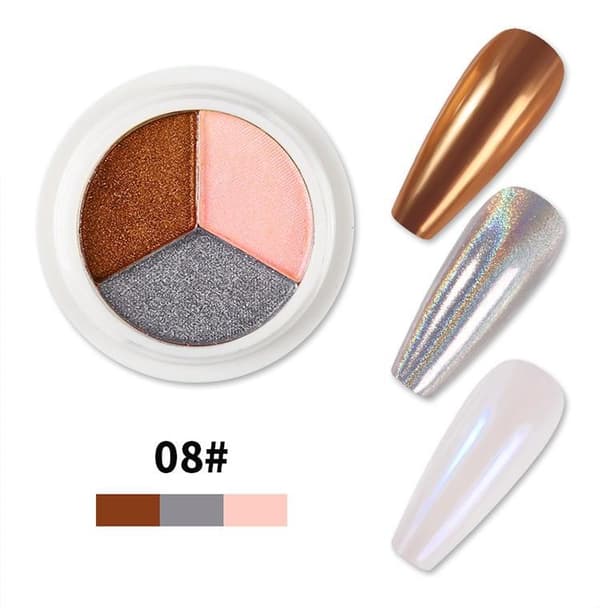 Magic Mirror Solid Nail Glitter Powder - Pigmentti - Kynsikoristeet