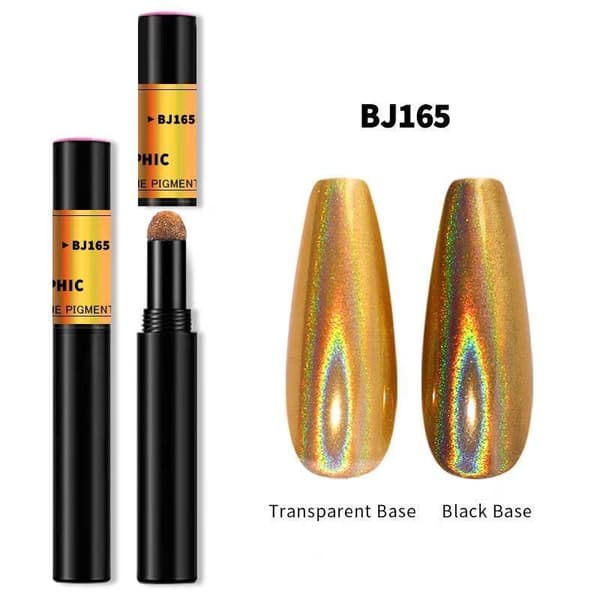 Mirror powder pen - Krompigment - 18 forskellige farver -