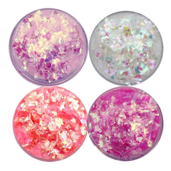 4 kpl Nail glitter flakes - Summer edition - Kynsikoristeet