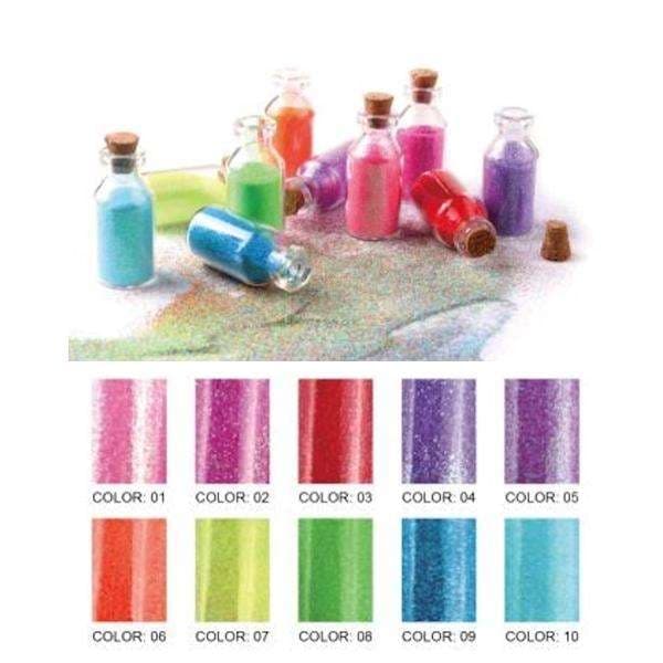 10 tölkkiä Neon Glitteriä - Hienorakeinen - Body glitter