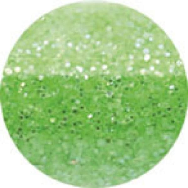 Biologiskt nedbrytbart glitterpulver 2,7 g - neongrönt