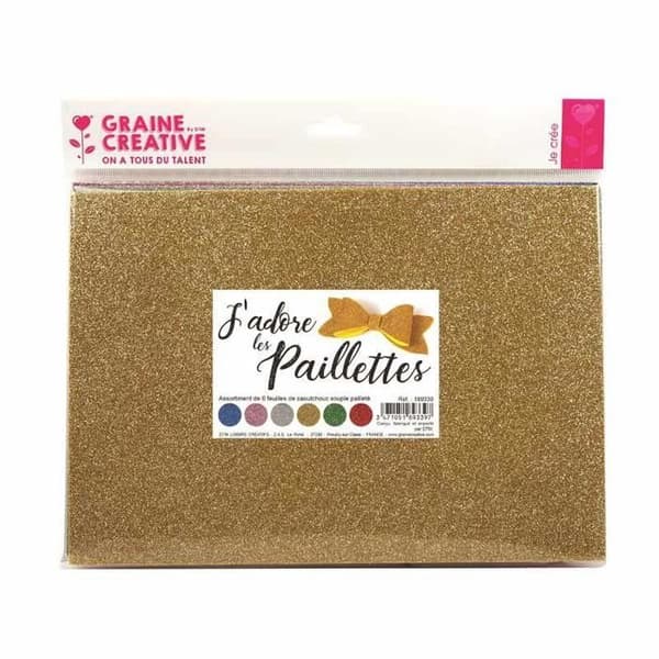 6 st glitter mjuka gummidukar