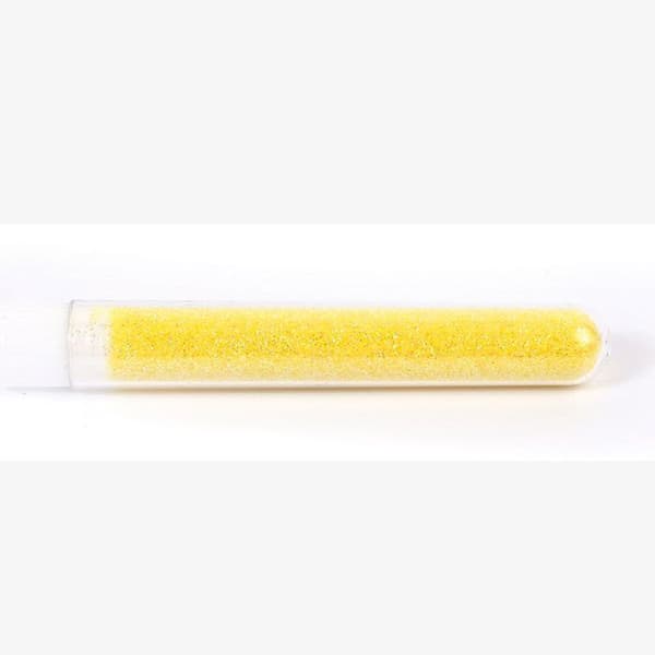 Biologiskt nedbrytbara pulverflingor 2,7 g - gula