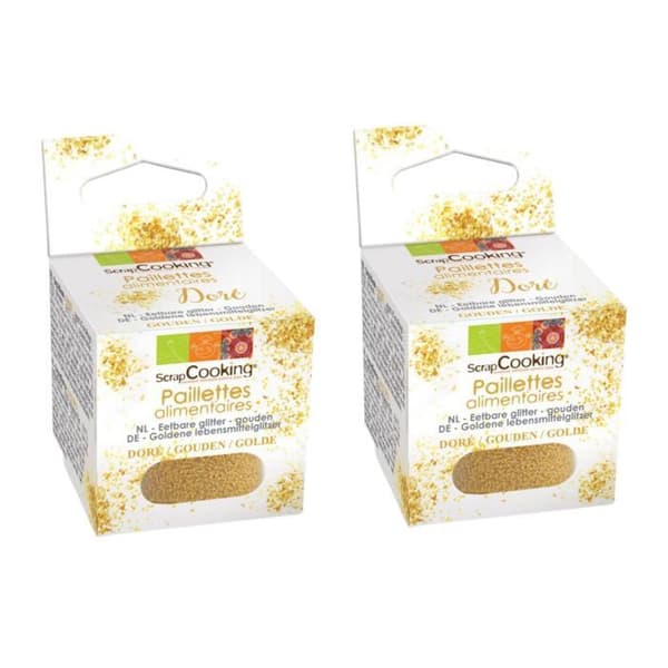 Gyllene ätbara flingor 10 g