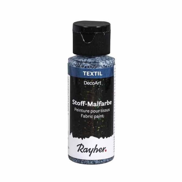 Extreme Glitter Tygfärg 59ml - Svart