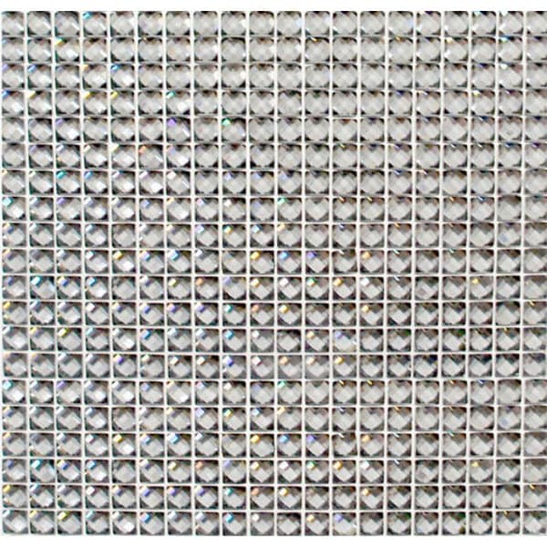 Strass självhäftande 4 mm Silver 400 stycken