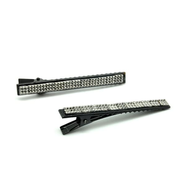 Pelikanpincetter strass Hematite 2 stycken
