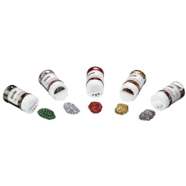 60g kruka med silverskimrande glitter
