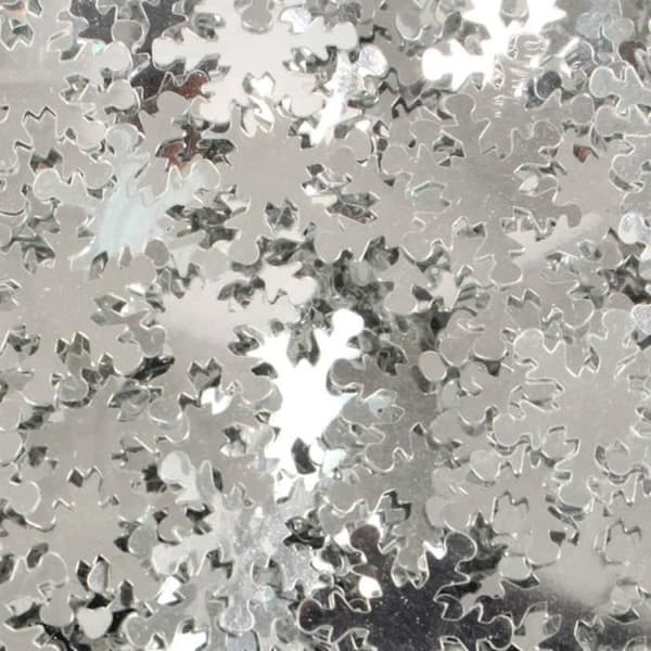 Påse med Silver Snowflake paljetter