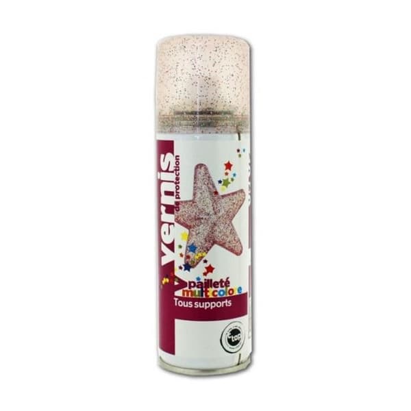 Skyddslack - Flerfärgade glitter - Alla underlag - 125ml