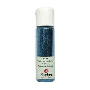 Ultrafint azurblått glitterpulver 20ml r…