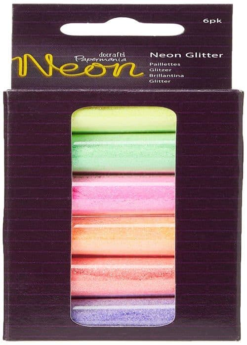 Papermania Glitter - PMA401501 - Neon Glitter (6PK)