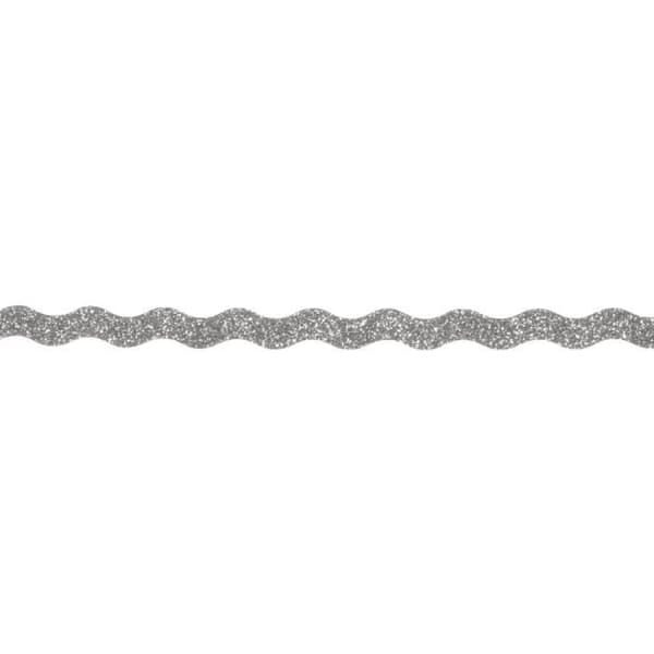 Tape Wave Paljetter - Silver - 15mm - 5m Roll