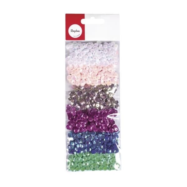 Glittermix "Fairy Tale", 6mm, 6 färger på 7g, 42g LS-kort