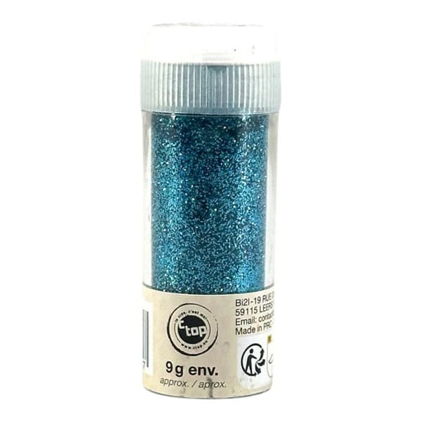 Paillettes - Mörkblå - Tub 9g - Biologiskt nedbrytbara - Kreativa hobbyer - Kortmakeri