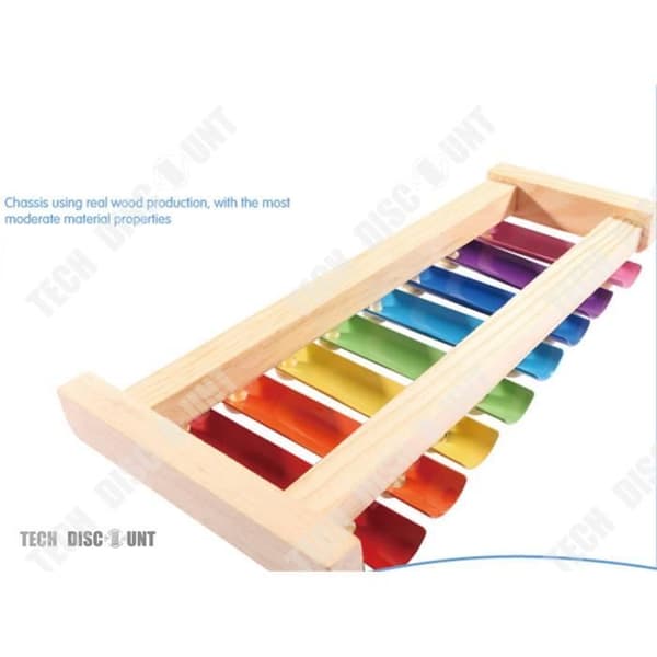 TD® xylofon baby barn trä 3 år eller mer musikalisk leksak piano multicolor klassiska musikinstrument slagverk flicka pojke