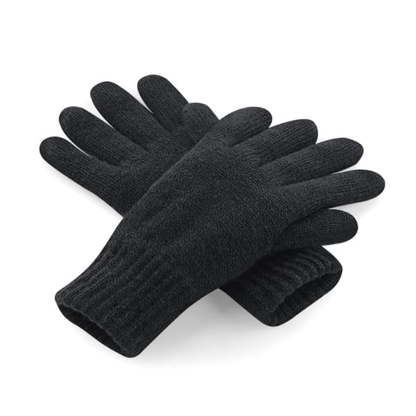Beechfield Unisex Classic Thinsulate Thermal Winter Gloves Black L/XL