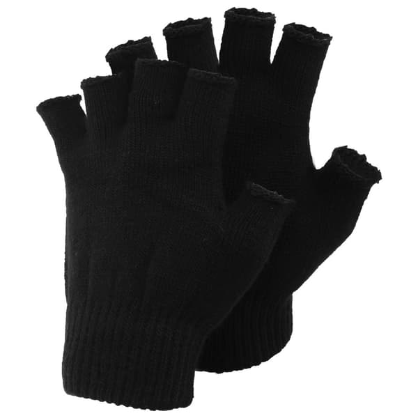 Ensfarvede fingerløse magiske vinterhandsker til mænd Black One Size