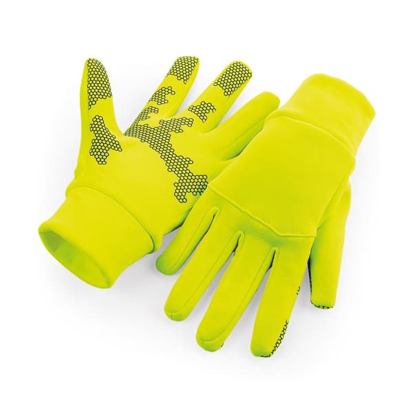 Beechfield Unisex softshell sportshandsker til voksne Fluorescent Yellow L/XL