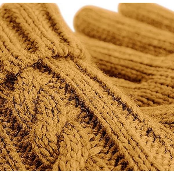 Beechfield Unisex kabelstickade handskar i melange