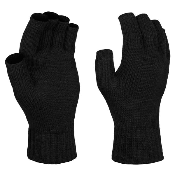 Regatta Unisex Fingerless Mitts / Gloves Black One Size