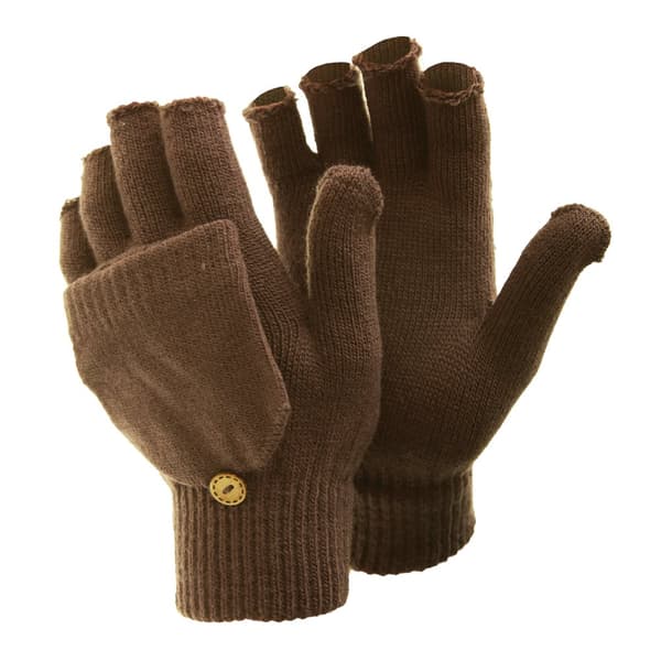 Floso Dame/kvinde vinterhandsker uden fingre med kappe og magiske handsker