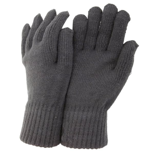 CLEARANCE - Termisk strikkede vinterhandsker til mænd Grey One Size