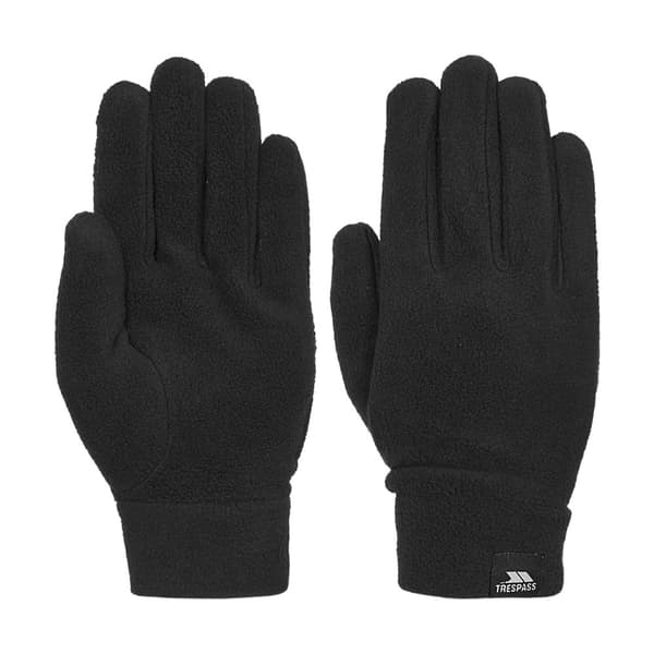 Trespass Mens Gaunt II Fleece Gloves Black L