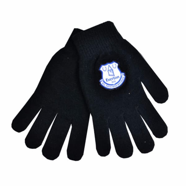 Everton FC Official Mens Football Crest Knitted Gloves