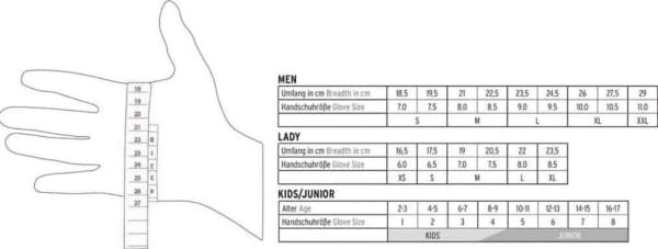 Leki Griffin S Lady sorte skihansker, størrelse 6.0