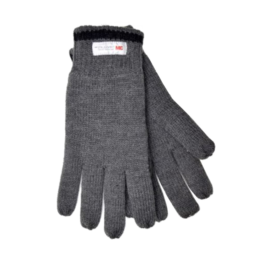 Stickade fleece fodrade handskar för män