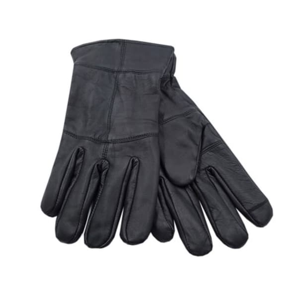 Heatguard Mens Thinsulate Touchscreen Leather Gloves Black L/XL
