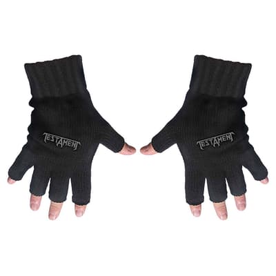 Testament Unisex Fingerless Gloves: Logo