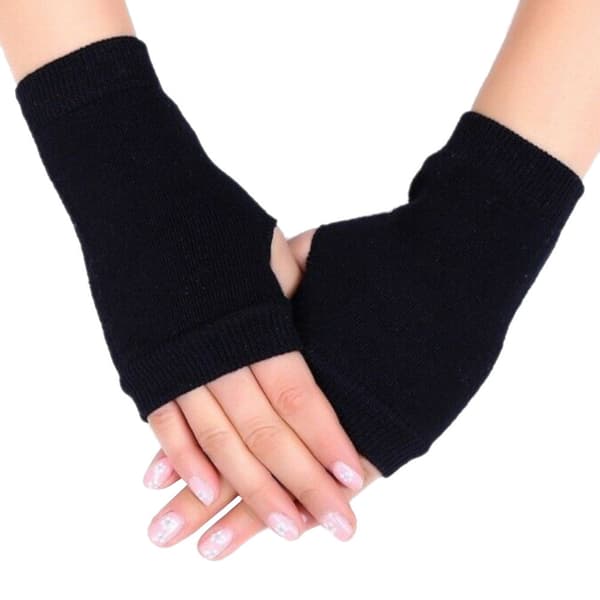 Neliönmuotoiset lapaset - Ranteenlämmittimet [15 cm] - Useita värivaihtoehtoja Musta One-size