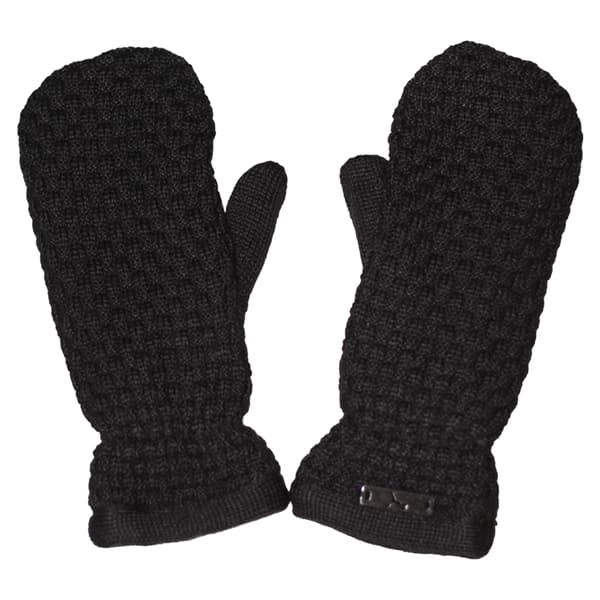Puma Womens/Ladies Chunky Weave Mittens Black S