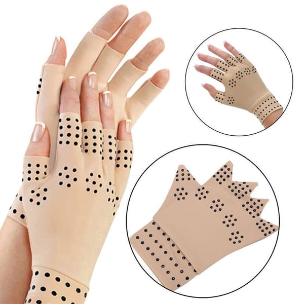 1-Par Mjuka Bekväma Fingerlösa Artrit Handskar