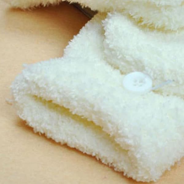 Ainutlaatuiset tuumat ja nelikulmaiset käsineet pehmeästä materiaalista fleece 2 in 1