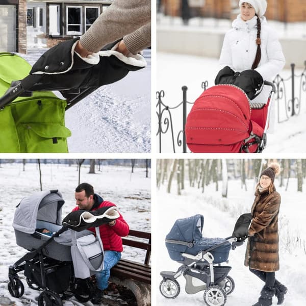 Handvärmare för barnvagn - Svart